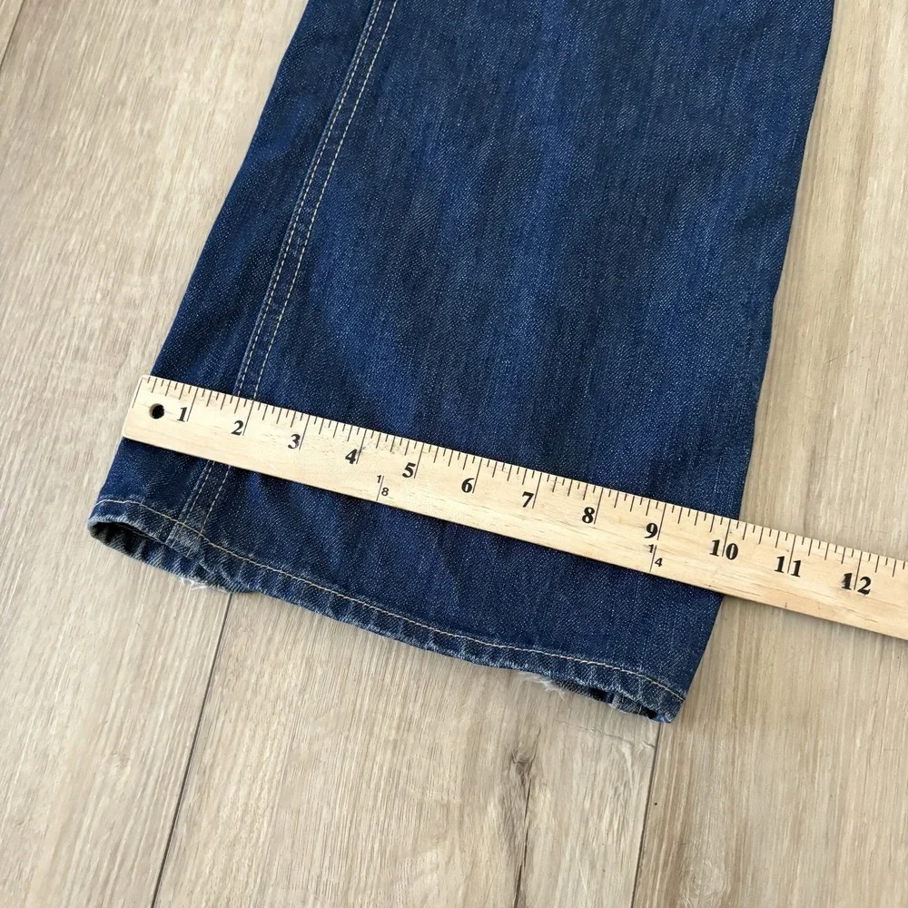 Polo Ralph Lauren Men's Dark Wash Blue Denim Jeans 36 Straight Mid Rise
